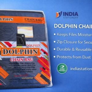 Dolphin Chain Bag Document Folder – Zip Closure, Moisture Free & Durable File Bag