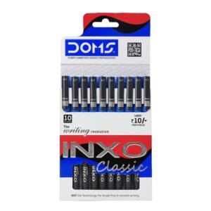 DOMS INXO Classic Ball Pen (Pack of 10)