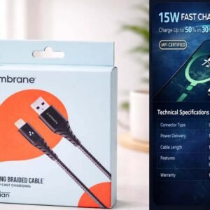 Ambrane Lightning Braided Cable 15W fast charging