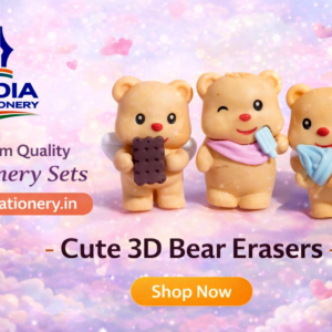 Cute 3D Bear Erasers 3pcs set