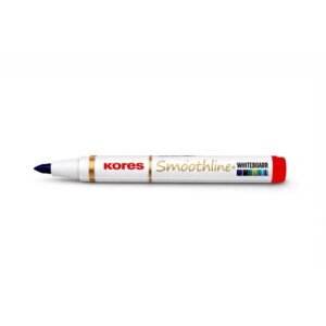 Kores Smoothline Red Whiteboard Marker Box of 10
