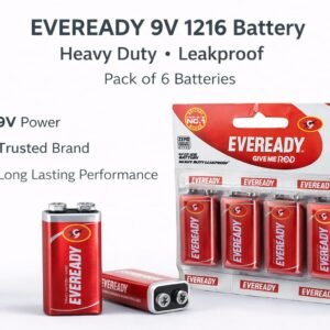 Eveready 9V 1216 Heavy Duty Battery (Pack of 6)