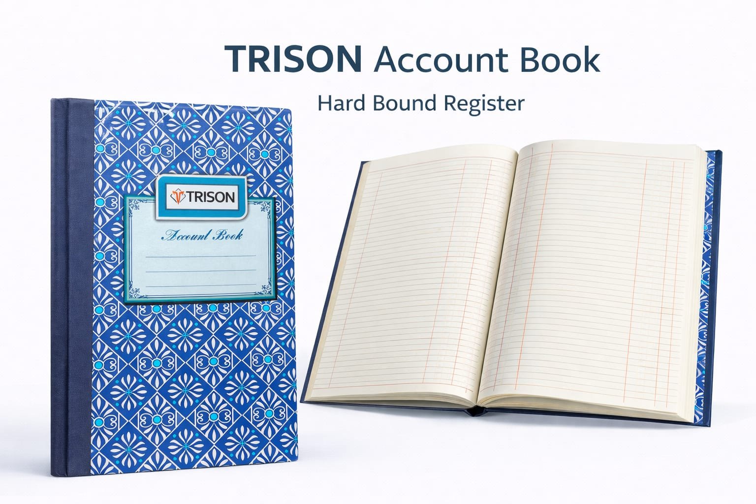 Trison Hard Bound Account Book Register