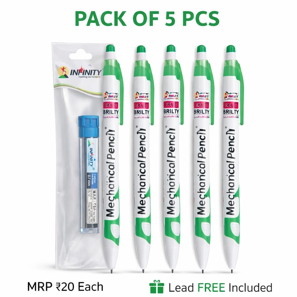 Infinity Brilty 0.7mm Mechanical Pencil Pack of 5