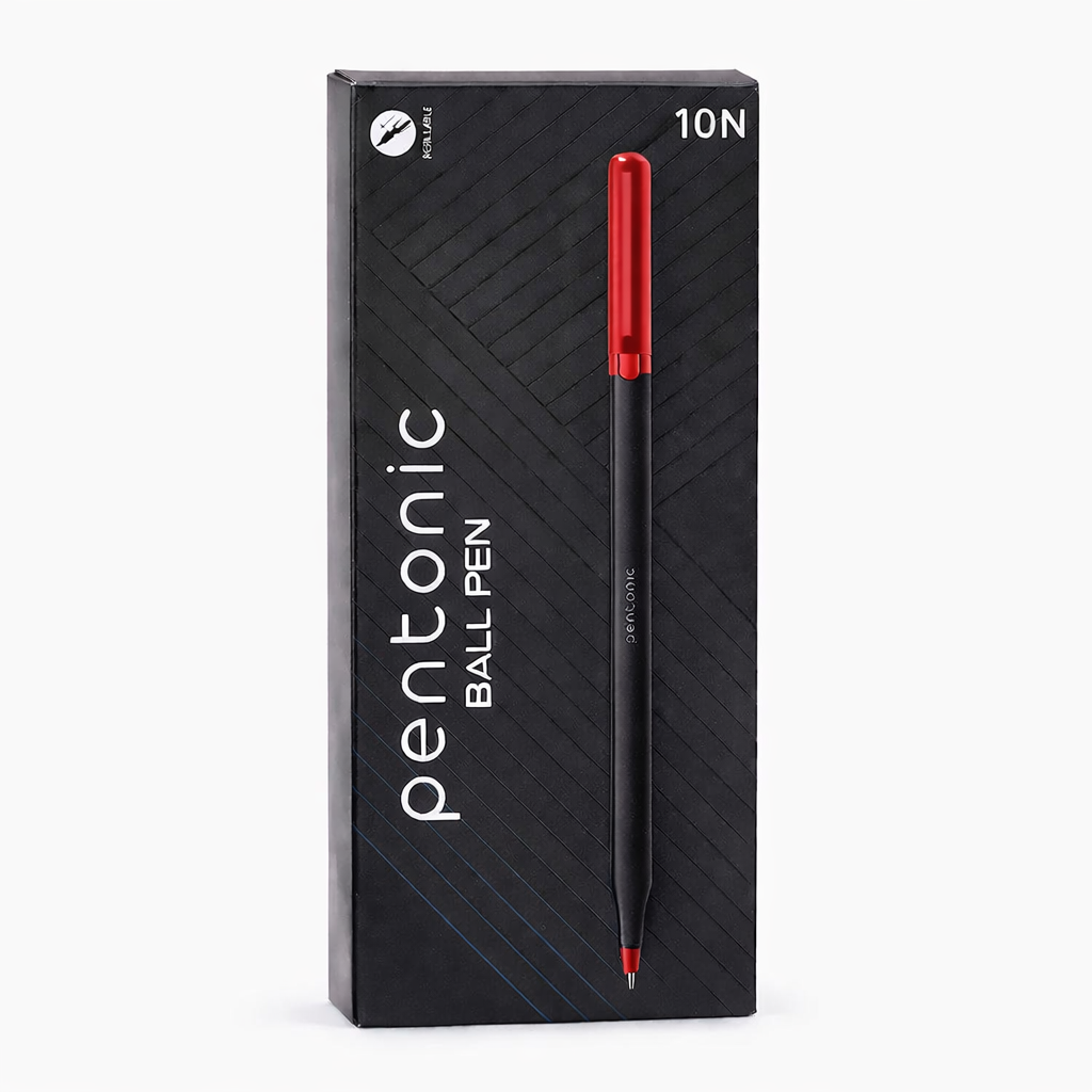 Pentonic Red Ball Pen (Pack of 10)