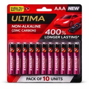 Ultima AAA Zinc Carbon Battery Pack of 10