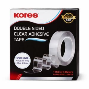 Kores Double Sided Clear Adhesive Tape 3 Meter