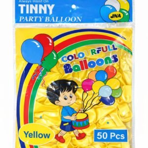 Tinny Yellow Party Balloons 50 Pcs Pack – Latex Decoration Balloons for Birthday Party, Wedding, Anniversary & Event Decoration