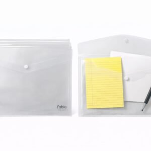Transparent Plastic Document Envelope Folder A4 Size pac